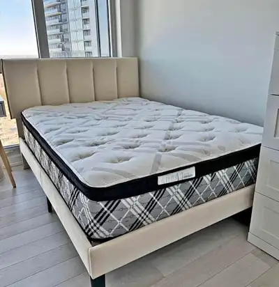 Hey We have all type of mattresses, Bedframes, Box Spring available. Single Double Queen King Cash o...