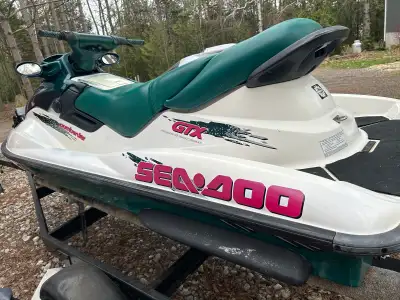 Ultra Clean 1997 Sea Doo GTX. Only 200 hours. 782 cc 110 hp. 3 seater with lots of storage. Full sto...