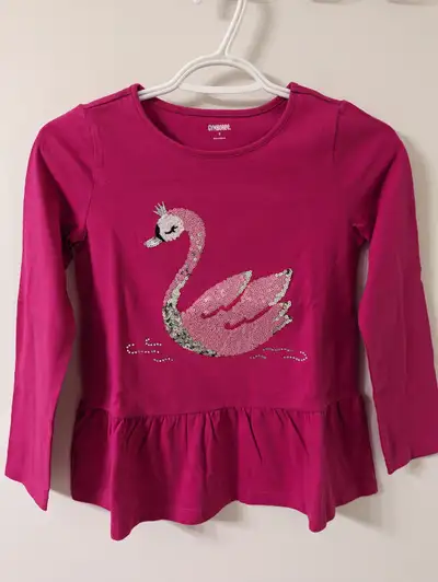 NEW Girls Sequin Swan Top - Gymboree - 8 years, View more