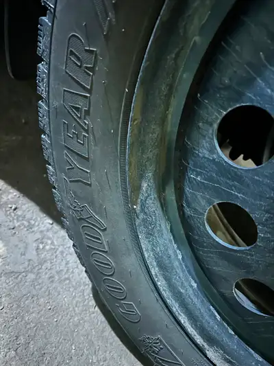 Like new 19 inch winter tires on rims. Elderly woman drove one winter on them. Tire number 225/55 R1...