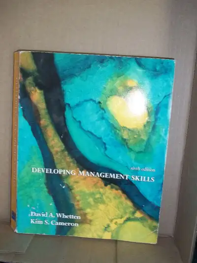 Developing Management Skills by David A. Whetten and Kim S. Cameron. Sixth Edition. in good conditio...