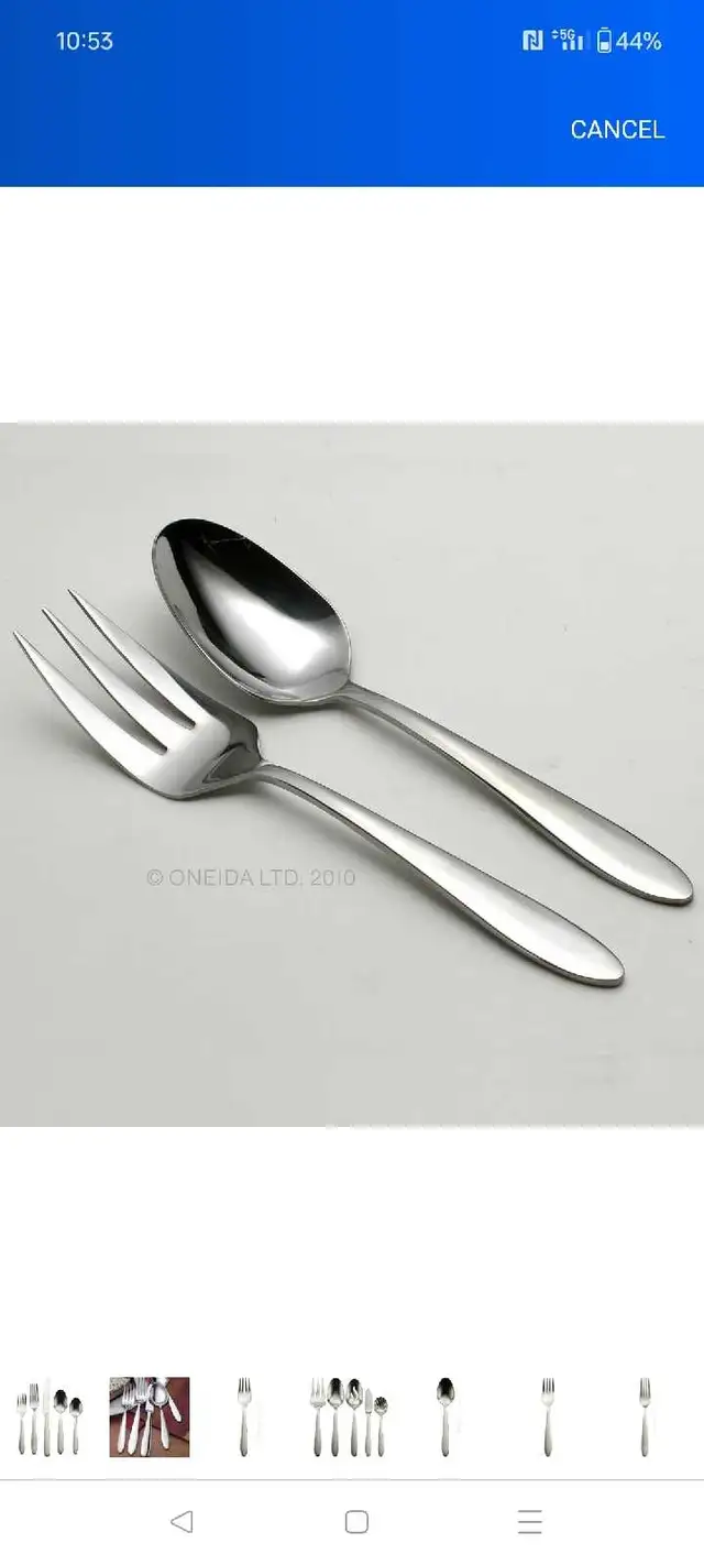 Oneida High Quality Stainless Steel Flatware Set in Kitchen & Dining Wares in Markham / York Region - Image 6