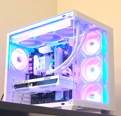9800X3D, RTX 5070 Ti All White Gaming PC High End DDR5, View more