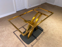 Contemporary Steel Table Legs / Base with Gold Finish