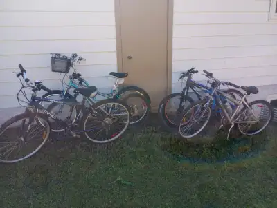 Mountain Bikes, need TLC,   including 26 and 24 inch tires., View more