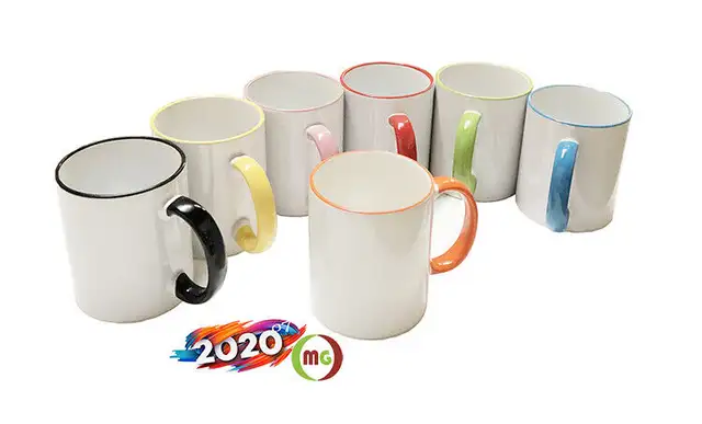 Sublimation Mug with Rim/Handle Colored  11oz  36pcs/case in Arts & Collectibles in City of Toronto - Image 2