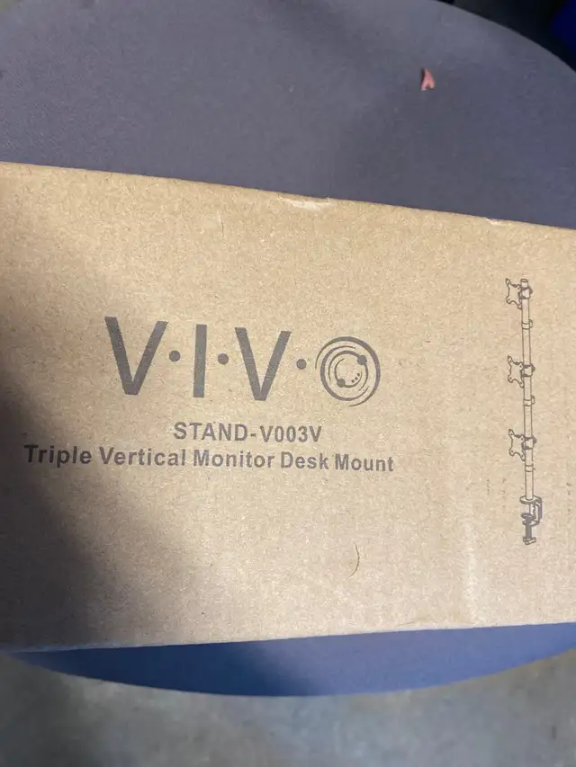 vivo stand - v003v triple vertical monitor desk mount64540184999169120