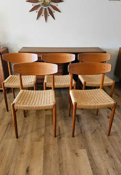 *** PENDING *** Teak Dining Chairs – Model 501 by AM Møbler (, View more