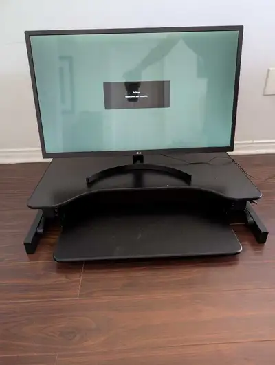 28.5" 1080p LG Monitor + Standing Desk, View more