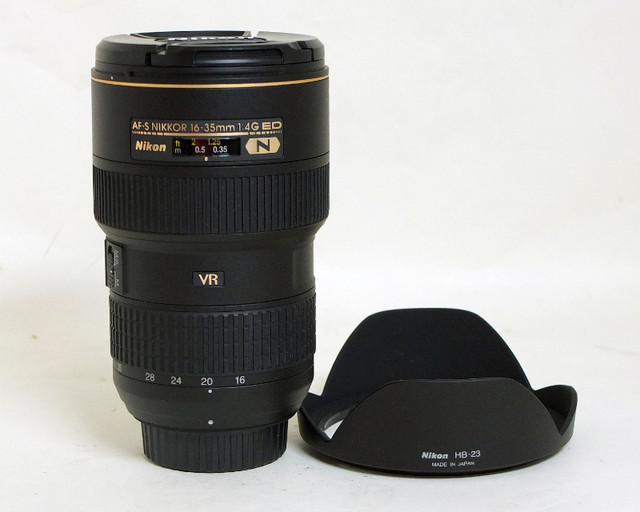 Nikon AF-S Nikkor 16-35mm 1:4 G ED VR Zoom Lens $650.00 in Cameras & Camcorders in Markham / York Region