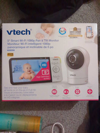 VTech 5"smart Wi-Fi 1080p Pan& Tilt Monitor 
