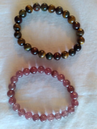 PAIR OF STONE BRACELTS