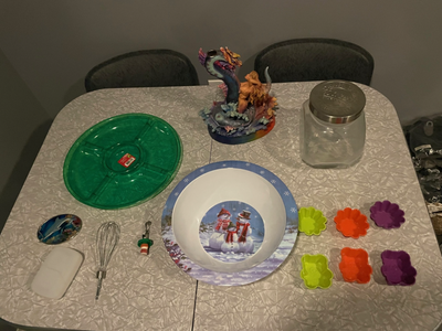 Snowman bowl, mermaid statue candle holder, silicone cups plus, View more