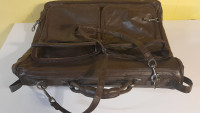 thick leather suit bag