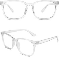 NEW Transparent Glasses Happy Store CN82 Large Bold Frame UV 400