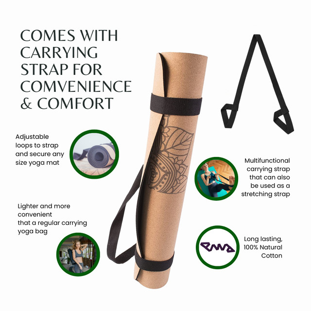Premium Cork Yoga Mat in Exercise Equipment in Ottawa - Image 3