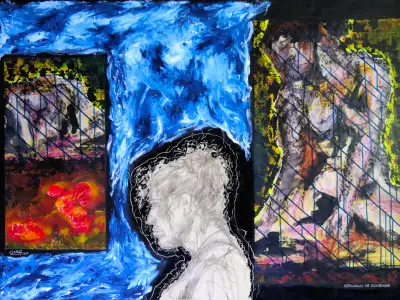 Souvenirs 36 x 48 - Peinture sur toile par Giba, View more