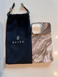 Burga iPhone 13 Pro case with it’s pouch 