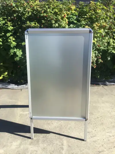 Aluminum A-Frame Sign Holder with Snap Frame, View more