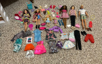 Barbie dolls. 
