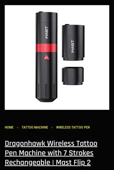 NEW MAST TATTOO PEN WIRELESS KIT, View more