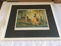 Collectible Framed Disney Snow White Titled Picture