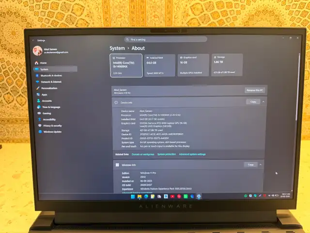 FLAGSHIP ALIENWARE m18 R2 — RTX 4090 / i9-14900HX / 64GB / 2TB ...