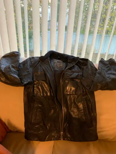 Leather jacket Gap men size large , View more