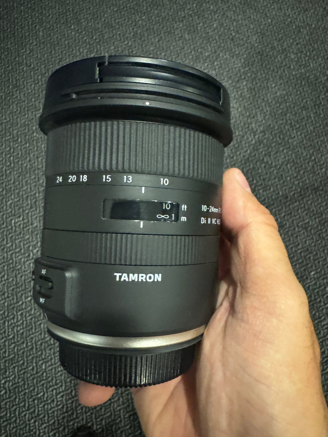 Tamron 10-24mm F/3.5-4.5 Di-II VC HLD Wide Angle Zoom Lens for C in Cameras & Camcorders in Markham / York Region