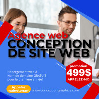 Conception de site Internet 499$, Création d'un site web, Graphi