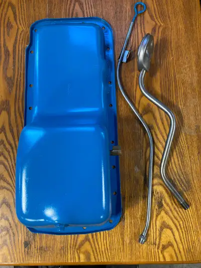 Never used NOS Big block Dodge truck oil pan with pick up and dipstick. P4027236 is an obsolete part...