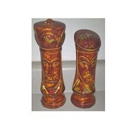 Vintage Tall Salt & Pepper Shakers~King and Queen