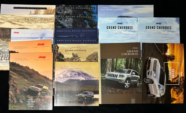 Sales Brochures for 1994-2017 Jeep Grand Cherokee ($20 EACH) in Arts & Collectibles in Edmonton - Image 2