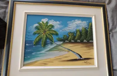 Peinture Palmier et mer, View more