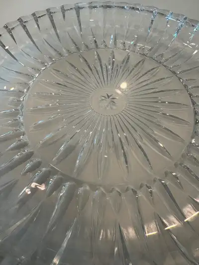 Crystal Serving Tray - BEAUTIFUL!!, View more