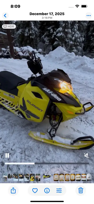 Very well looked after summit for sale Heated grips 163 inch track Like new Can bring to Edmonton