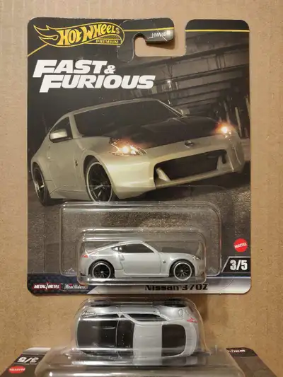 New Hot Wheels Premium Fast and Furious (Fast Five) Nissan 370Z 1/64 diecast car with Real Riders $1...