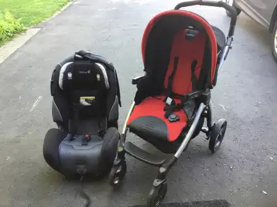 stroller and car seat, View more