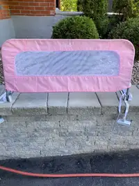Single pink bed rail 