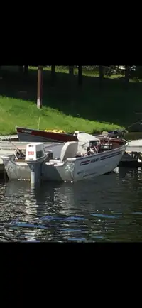 16.5 ft aluminum fishing boat