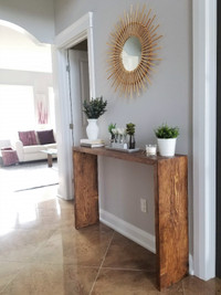 Rustic Farmhouse - Solid Wood Console / Entryway Table