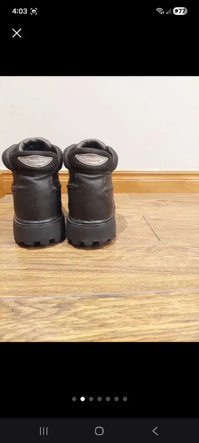 Timberland Men's Black Boots in Men's Shoes in Oakville / Halton Region - Image 2