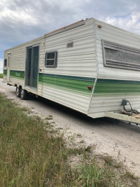 36’ shamrock camper trailer park living 2 slides bunkie office 