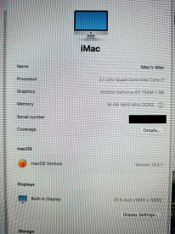 21.5" Apple  iMac late 2013. Core i7@3.9GHz 16GB RAM 128GB SSD in Desktop Computers in London - Image 3
