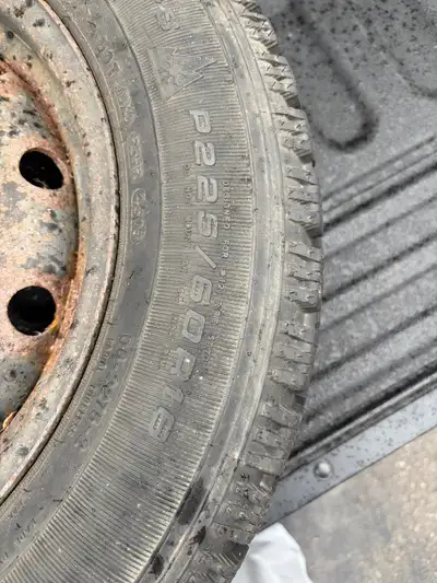 I’m selling my P225/60R16 Goodyear Nordic winter tires with rims. The tires are like new used for le...