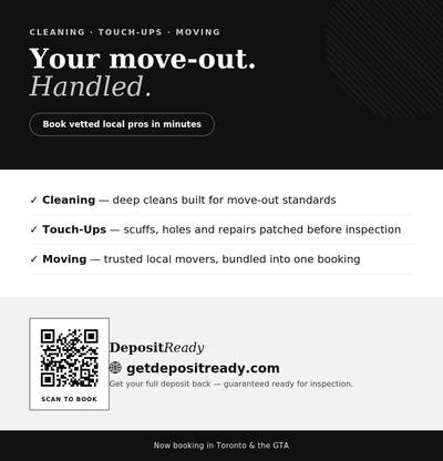 Moving out soon? Don't lose your deposit, View more