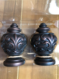 Curtain rod finial or ends