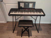 Yamaha Keyboard, PSR-E263, with stand and adjustable stool