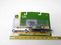 1/64 john deere 530 with trailer and truck toy