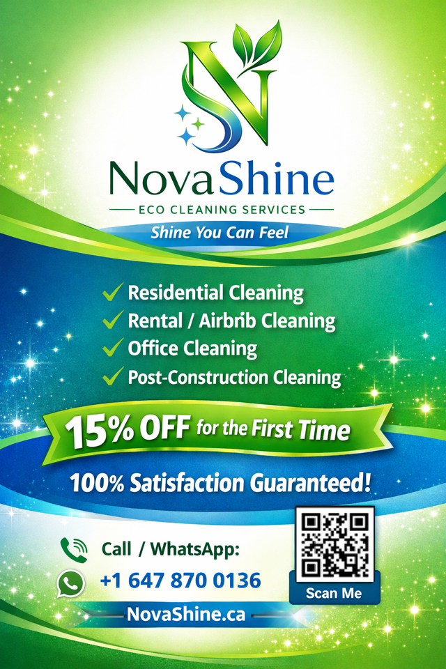 Professional Eco-Friendly House & Commercial Cleaning -NovaShine